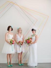 wedding photo - Geometric Indie Wed Inspiration