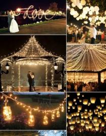 wedding photo -  cordões de luz