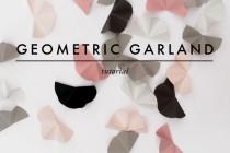 wedding photo - DIY geometric garland