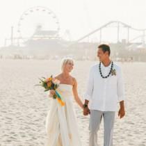 wedding photo - Liz & San's Santa Monica Beachfront Wedding