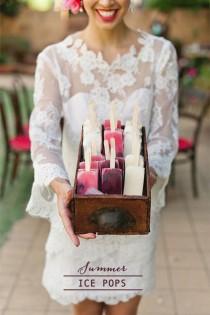 wedding photo - Ice Lollies and Popsicles ✈ Cold Refreshments for a Destination Wedding