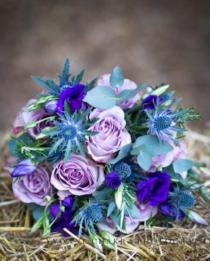 wedding photo -  lilás e azul