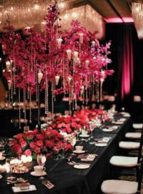 wedding photo -  pink and black