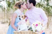 wedding photo - Chantal & Chris’ sweet engagement shoot with a bicycle made-for-two