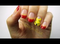 wedding photo - Cute Winnie the Pooh Nails!