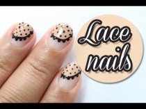 wedding photo - Easy nude lace nails