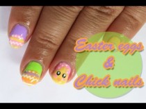 wedding photo - Easter eggs and chick nails