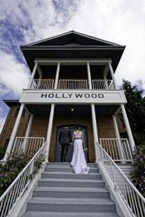 wedding photo - Hollywood schoolhouse wedding