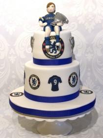 wedding photo - Chelsea Football cake