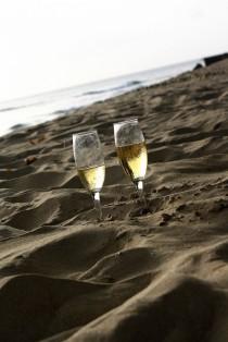 wedding photo - Bubbles On The Beach