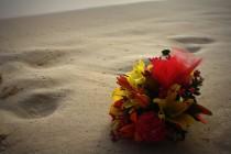 wedding photo - Flowers In The Sand