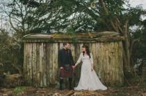 wedding photo - A Homemade Humanist Cow Shed Wedding