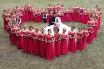 wedding photo - Bridal Guide: Bride Selects 80 Bridesmaids for Wedding Day!