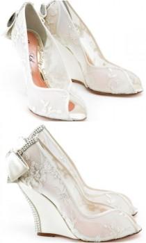 wedding photo - Editor’s Pick: Wedge Wedding Shoes from Aruna Seth
