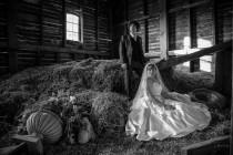 wedding photo - hay loft