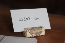 wedding photo - DIY Cork Placecards
