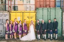 wedding photo - A Charming Purple Farm Wedding