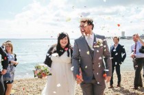 wedding photo - Whimsical Seaside Wedding with Tea and Tennis: Pete & Leila