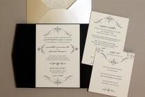 wedding photo - Exclusive Broke-Ass Bride Wedding Printables: Elegant Pocketfold Invitations From Download & Print!