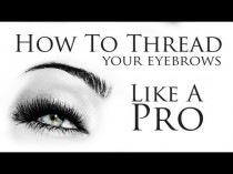 wedding photo - How To: THREAD YOUR EYEBROWS LIKE A PRO