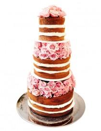 wedding photo - Naked Wedding Cakes: A Great Concept for A Rustic Wedding