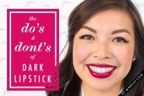 wedding photo - The Do’s and Don’ts of Dark Lipstick