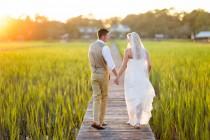 wedding photo - Walking into the sunset