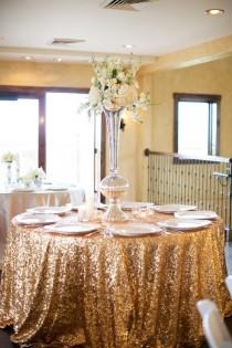 wedding photo - Picture-Perfect Ballroom Wedding Centerpiece Ideas