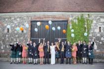 wedding photo - A Quirky DIY Orange Wedding
