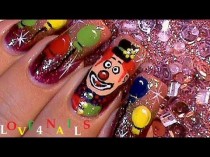 wedding photo - How To  Paint Clowns & Ballons On Your Nails