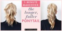 wedding photo - 1-Minute Makeover: The Longer, Fuller Ponytail