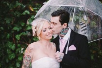 wedding photo - Quirky Tattoo Artist’s Wedding: Kathryn & Christopher