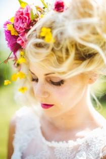 wedding photo - Dreamy Wild Blooms Bridal Editorial