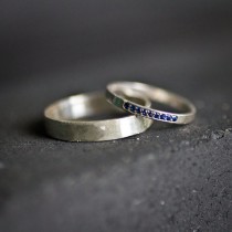 wedding photo - {Win This} Score A His & Hers Silver Wedding Set From Vena Amoris Jewelry!