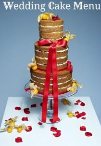 wedding photo - On the wedding cake menu we have…..