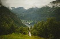 wedding photo - Engagement Session in the Fjords of Norway: Sati + Paul