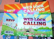 wedding photo - Having a Festival Or Concert Wedding? Check out Wedfest Stationery!