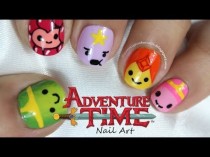 wedding photo - Adventure Time Princess Nail Art