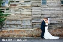 wedding photo - Chris and Gina’s Pretty Pastels DIY Barn Wedding. By Tux and Tales