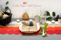 wedding photo - DIY: Ombre Paper Table runner