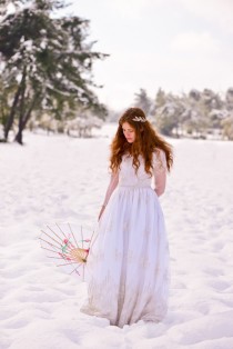 wedding photo - Dreamy Snow Styled Shoot
