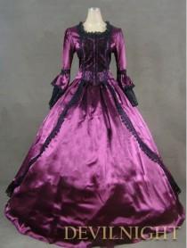 wedding photo -  Purple Marie Antoinette Masked Ball Victorian Costume Dress