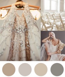 wedding photo - Christmas Colour Palette – Taupe & Silver