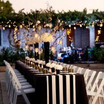 wedding photo - Sleek and Sophisticated Black and White Wedding Reception Ideas