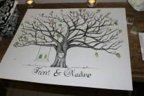 wedding photo - finger print tree