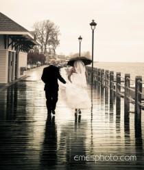 wedding photo - Wedding in the Rain