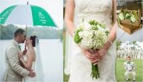 wedding photo - Get green with envy! Check out the green & white gorgeousness found in this real Knoxville Outdoor Wedding!