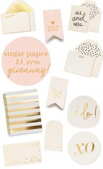 wedding photo - Sugar Paper for J.Crew + A Giveaway