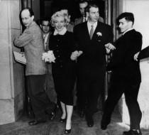 wedding photo - 60 Years Later: A Look Back At Marilyn Monroe And Joe DiMaggio's Wedding