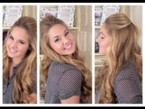 wedding photo - Relaxed, But Glamorous Half Up Hair - My Bridesmaid Hairstyles